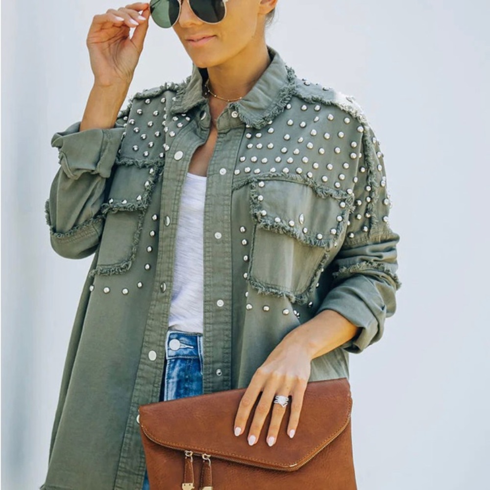 Vici Studded Utility Jacket
